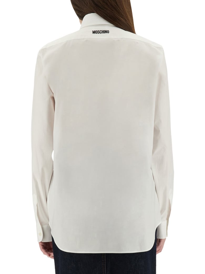 shirt with goose embroidery by Selfnex
