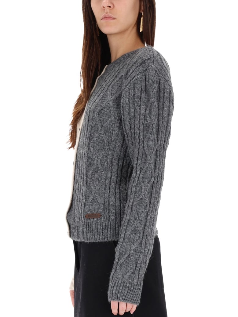 two-tone cardigan by Selfnex