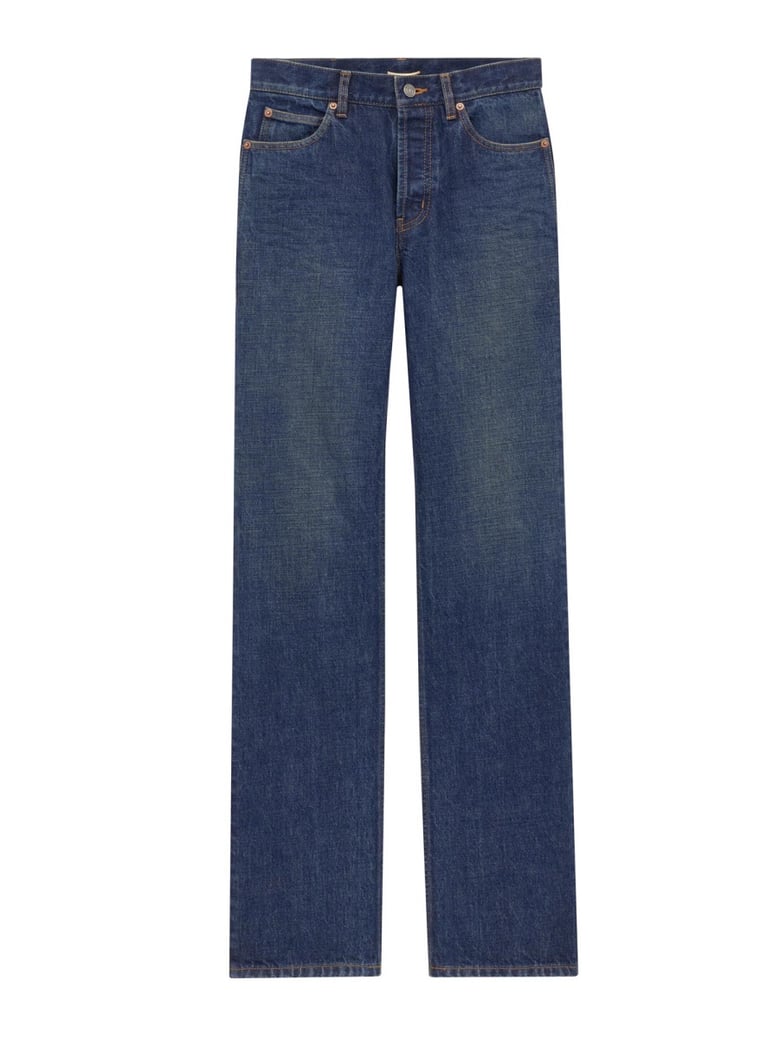 low waist jeans in blue cotton by Selfnex