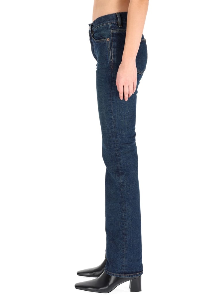 low waist jeans in blue cotton by Selfnex