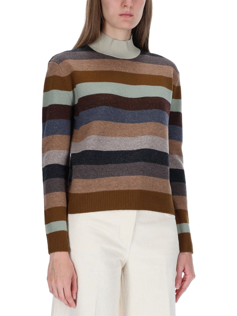 striped merino wool shirt by Selfnex