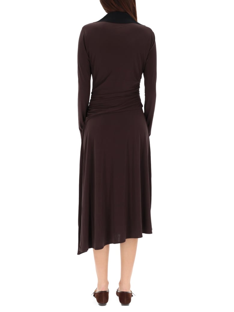 asymmetrical midi dress by Selfnex
