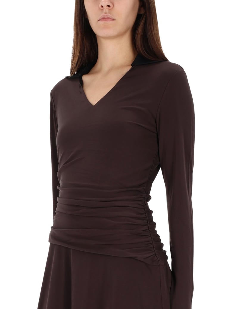 asymmetrical midi dress by Selfnex