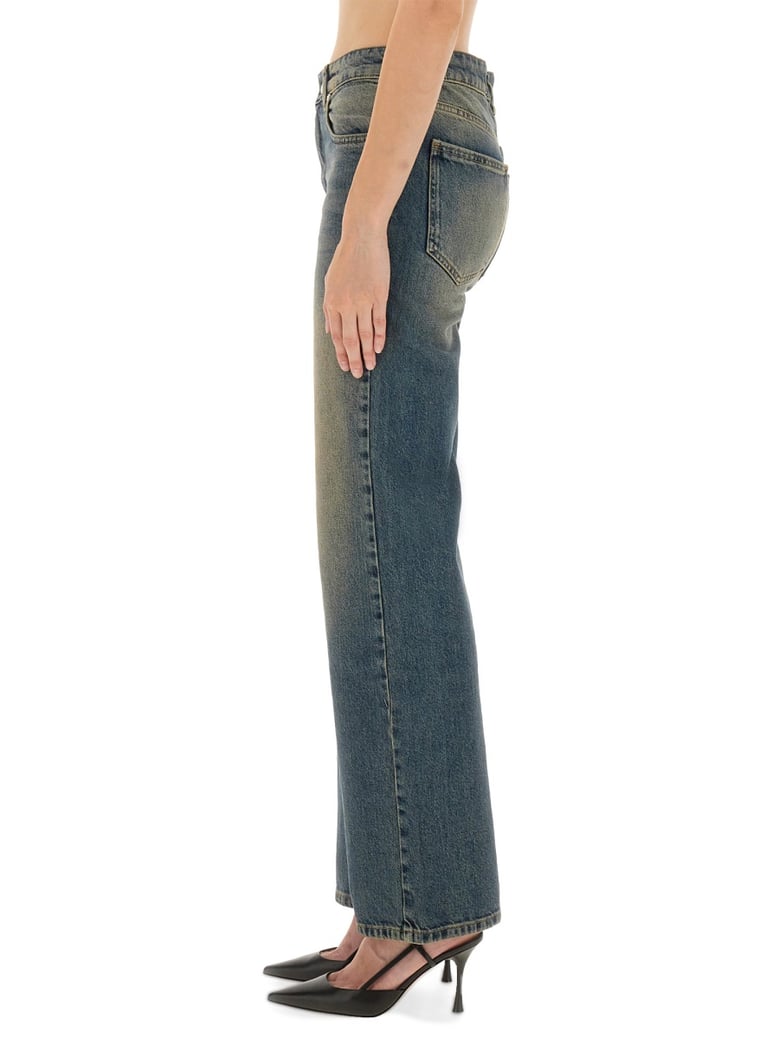 denim flare fit jeans by Selfnex