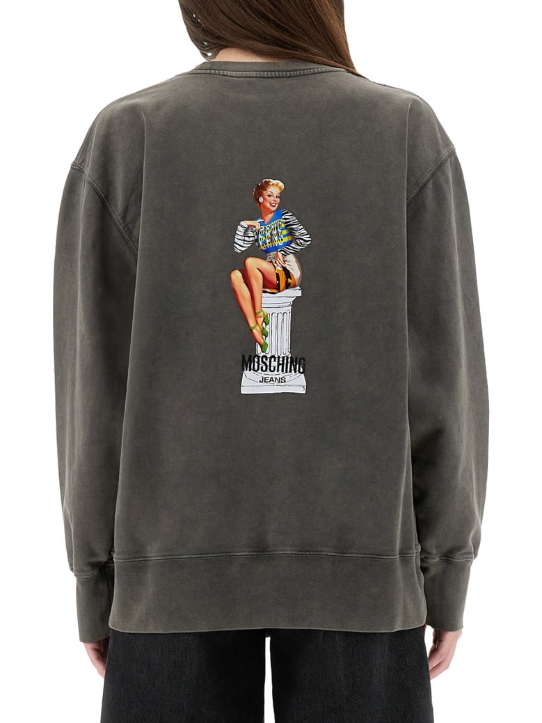 grey logo sweatshirt by Selfnex