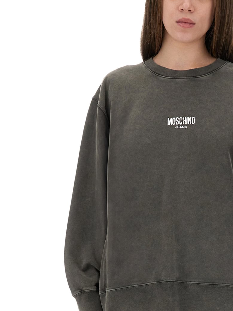 grey logo sweatshirt by Selfnex