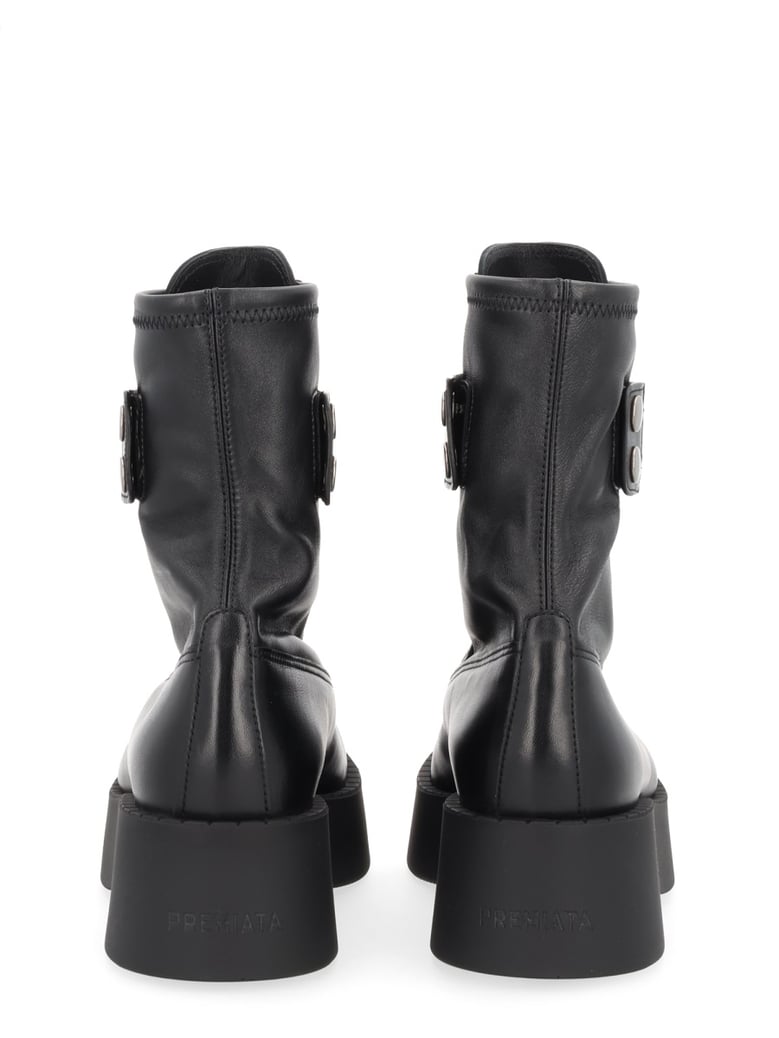 black leather boot by Selfnex