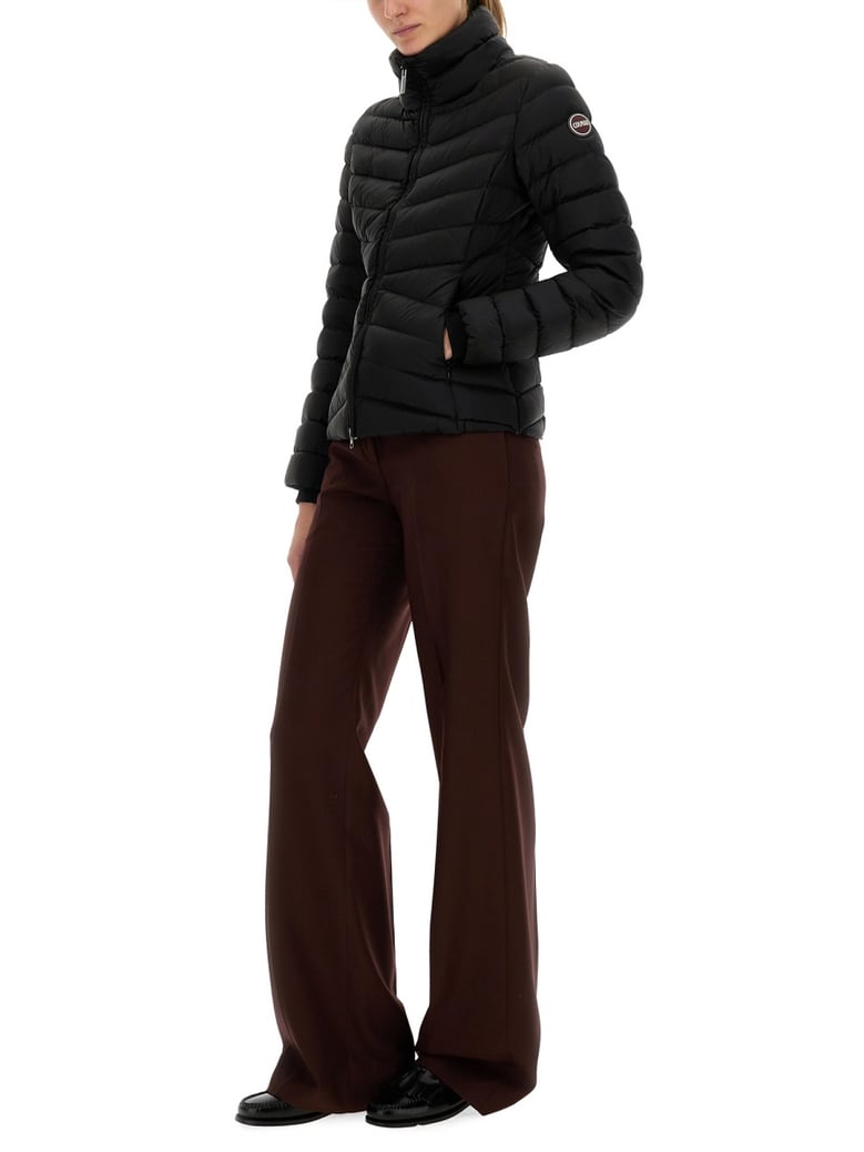 down jacket with knitted cuffs by Selfnex
