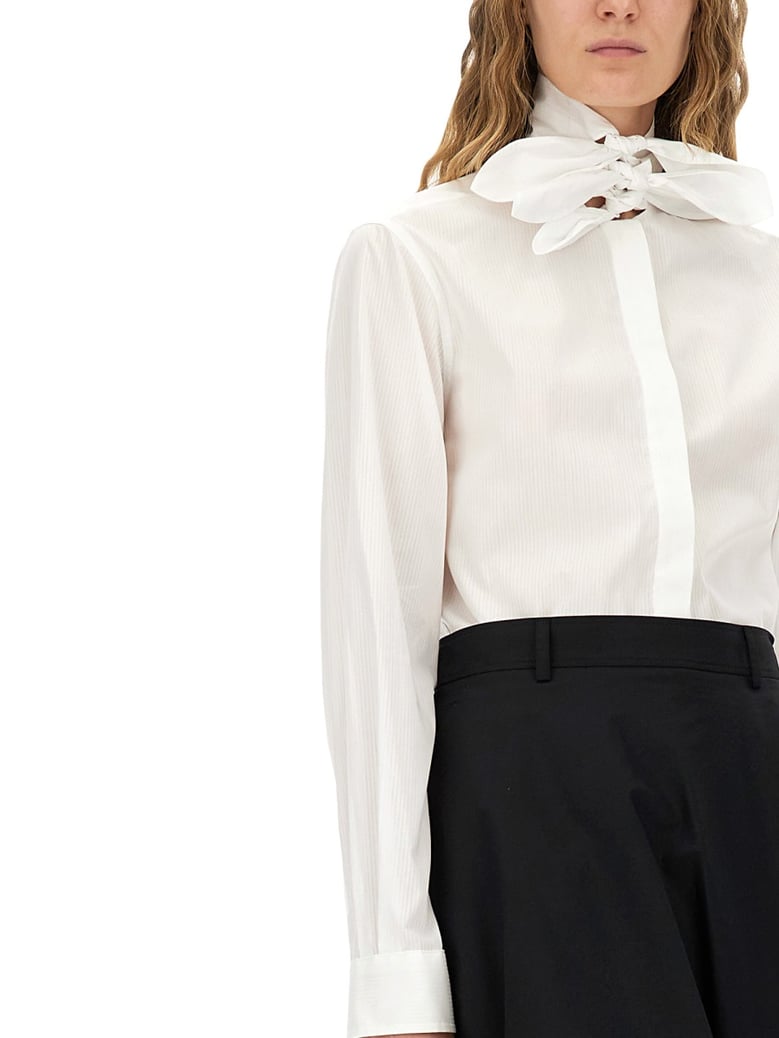 cotton poplin jacquard shirt by Selfnex