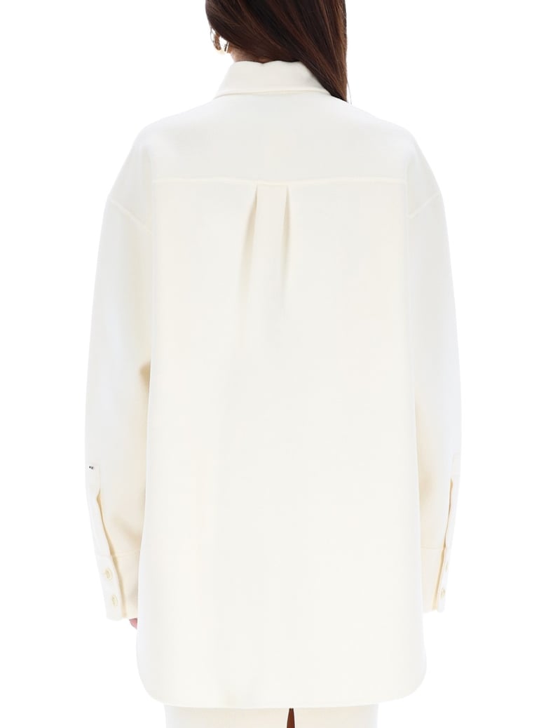 oversize shirt in white by Selfnex