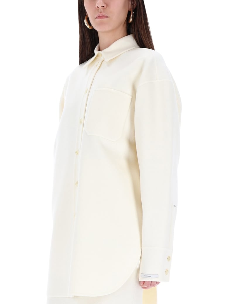 oversize shirt in white by Selfnex