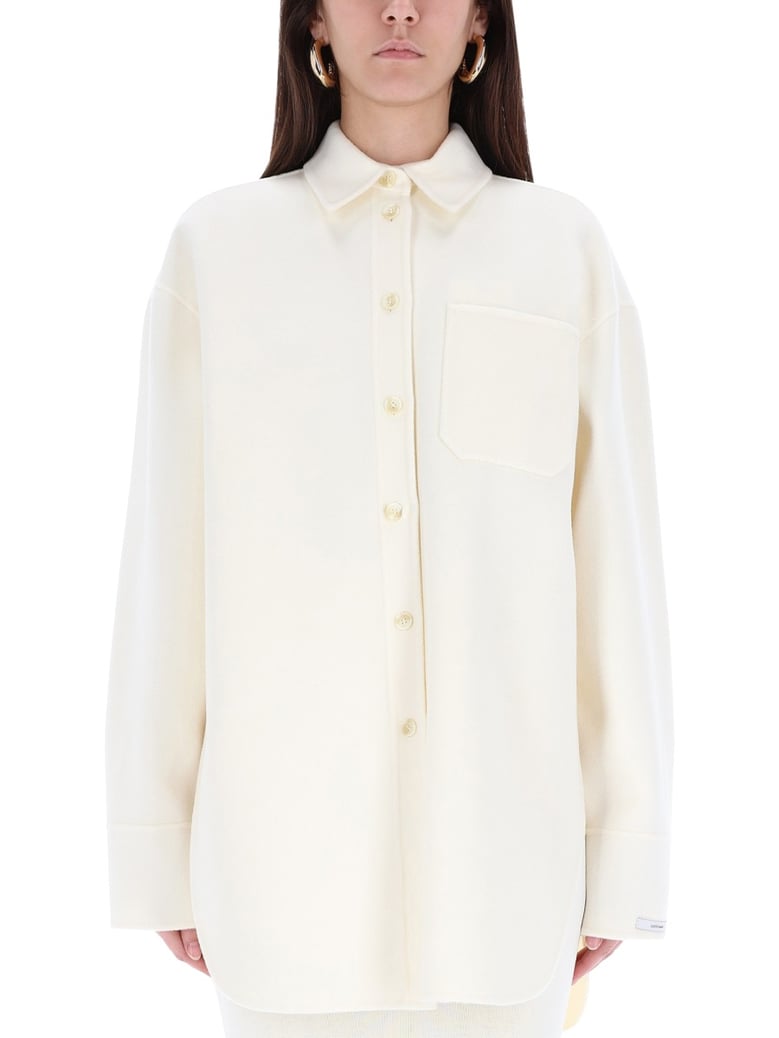 oversize shirt in white by Selfnex