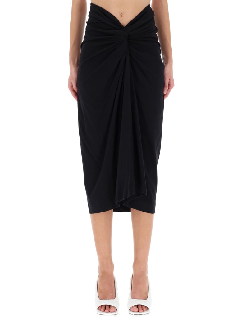 draped 'herchive' skirt by Selfnex