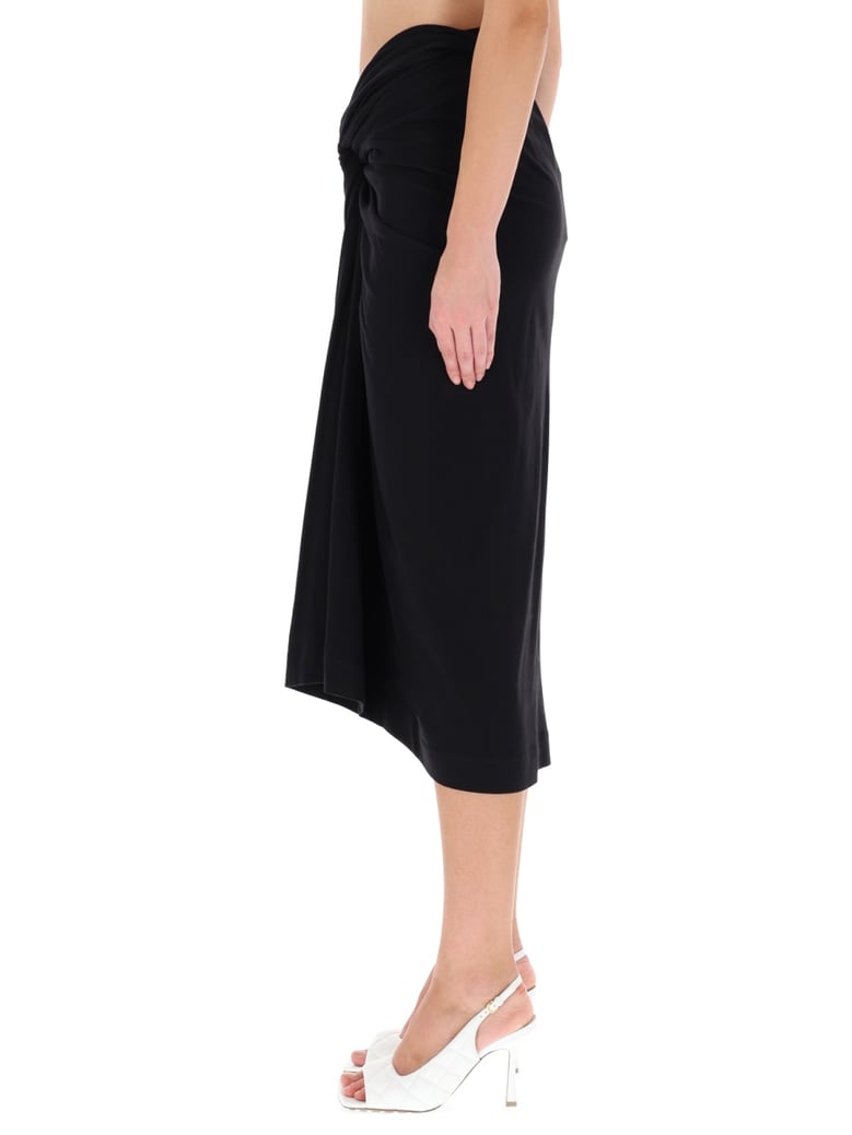 draped 'herchive' skirt by Selfnex