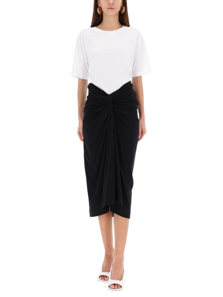 draped 'herchive' skirt by Selfnex