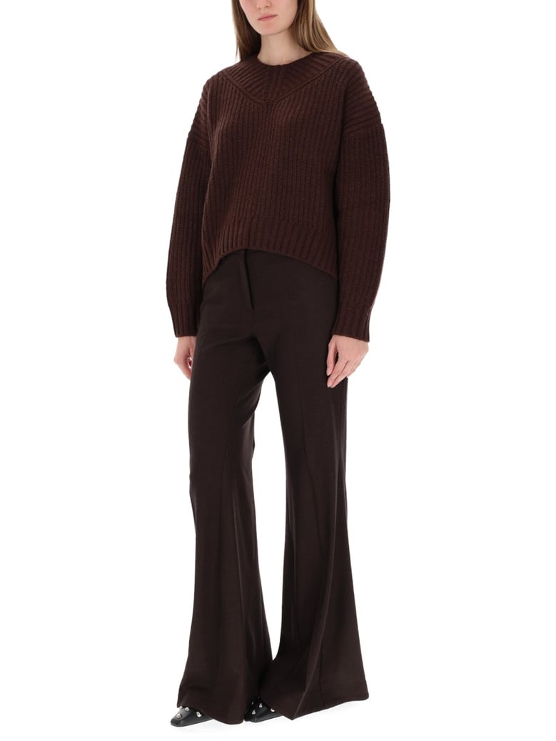 brown knit sweater by Selfnex