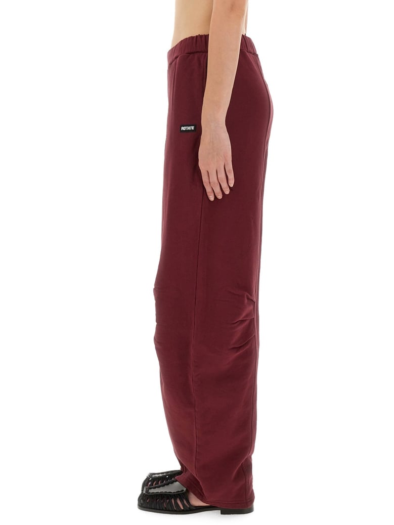 relaxed fit sports pants in bordeaux by Selfnex