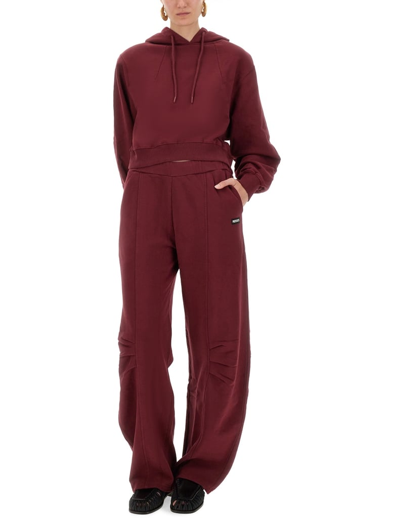 relaxed fit sports pants in bordeaux by Selfnex