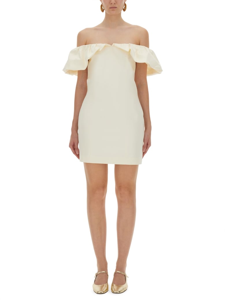 mini dress with bare shoulders by Selfnex