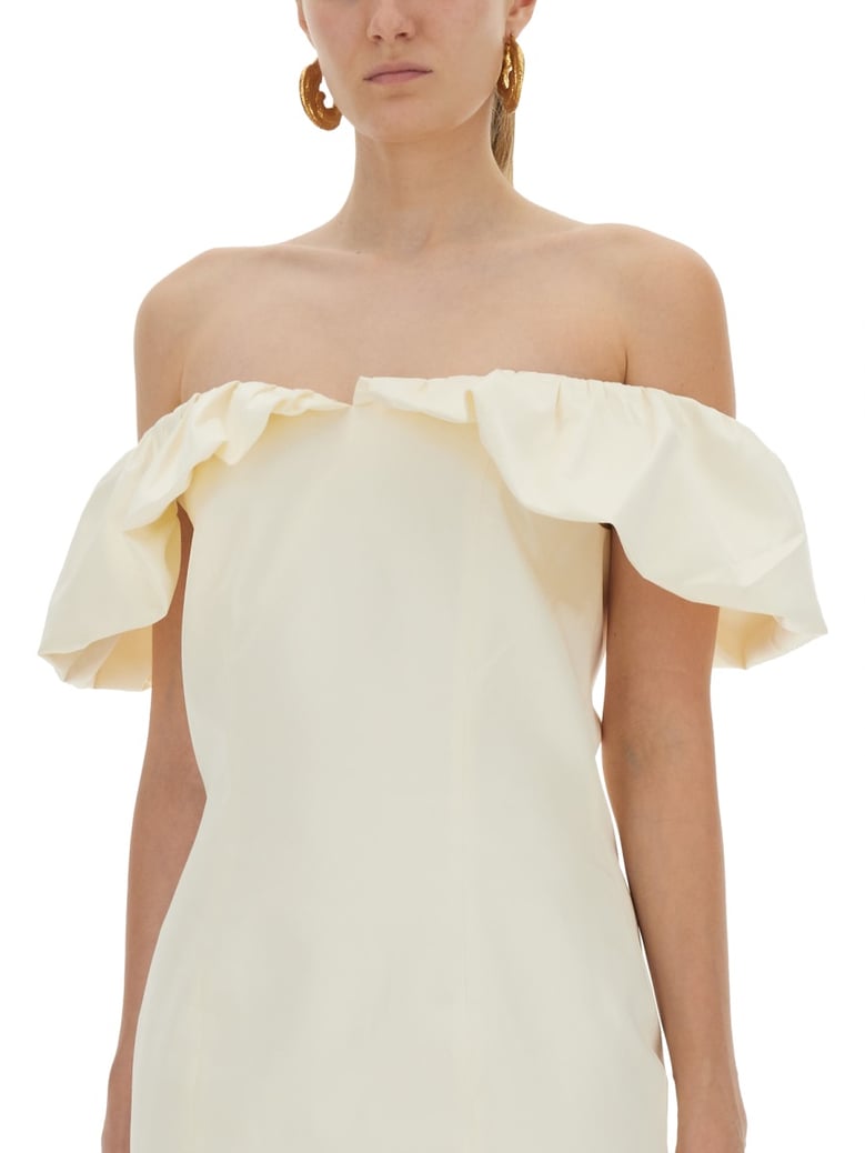 mini dress with bare shoulders by Selfnex