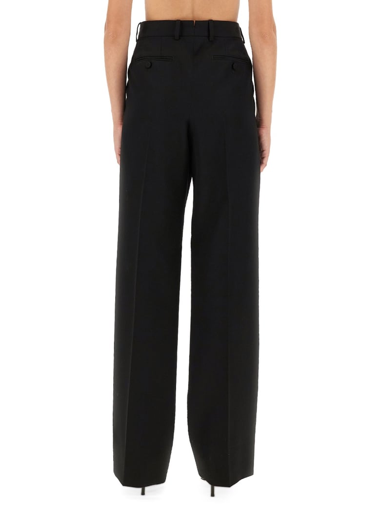 wool pants with pleats by Selfnex