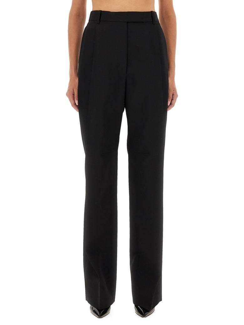 wool pants with pleats by Selfnex