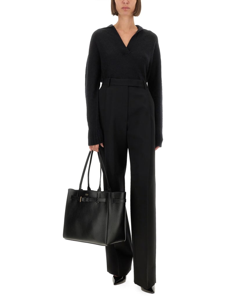 wool pants with pleats by Selfnex