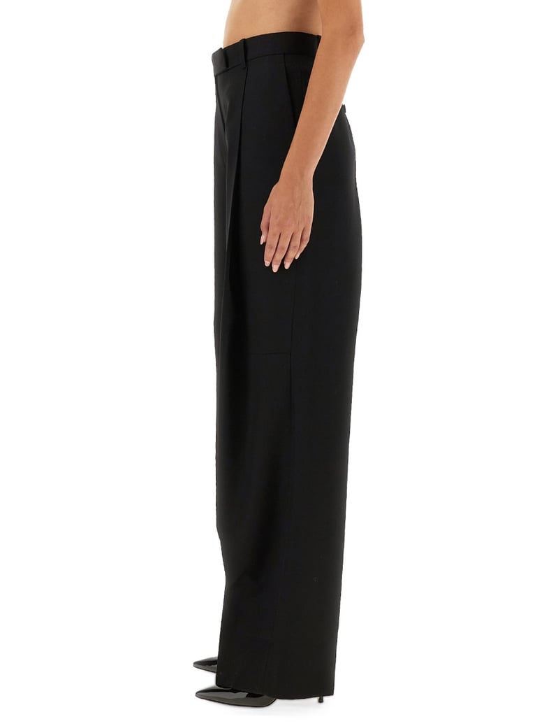 wool pants with pleats by Selfnex