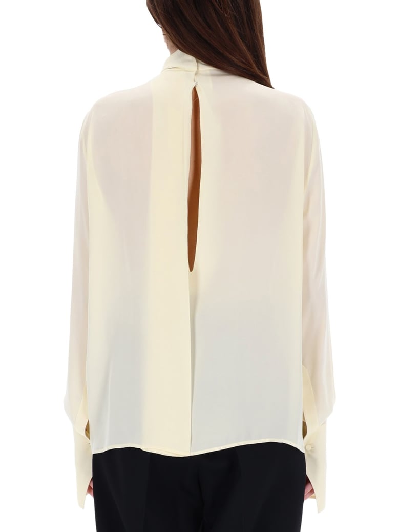 silk georgette blouse by Selfnex