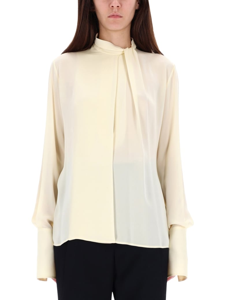 silk georgette blouse by Selfnex