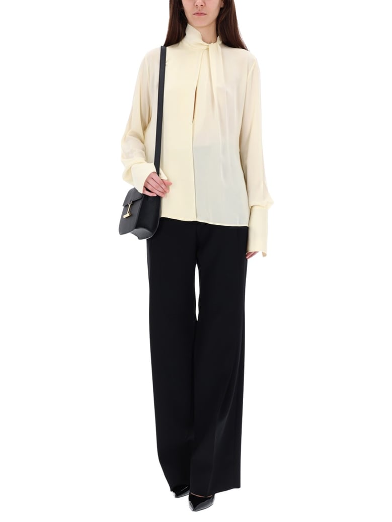 silk georgette blouse by Selfnex