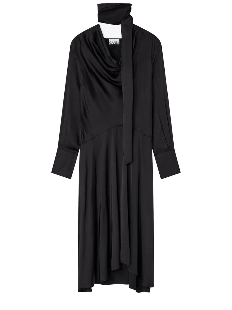 midi dress with scarf by Selfnex