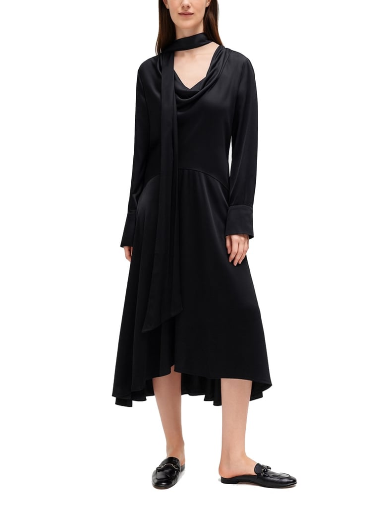 midi dress with scarf by Selfnex