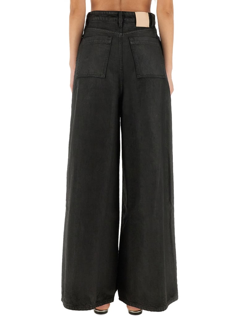 super flare denim pants by Selfnex