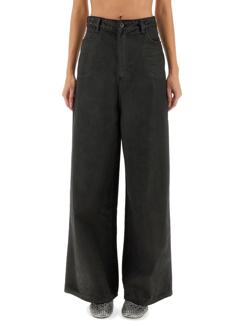 super flare denim pants by Selfnex