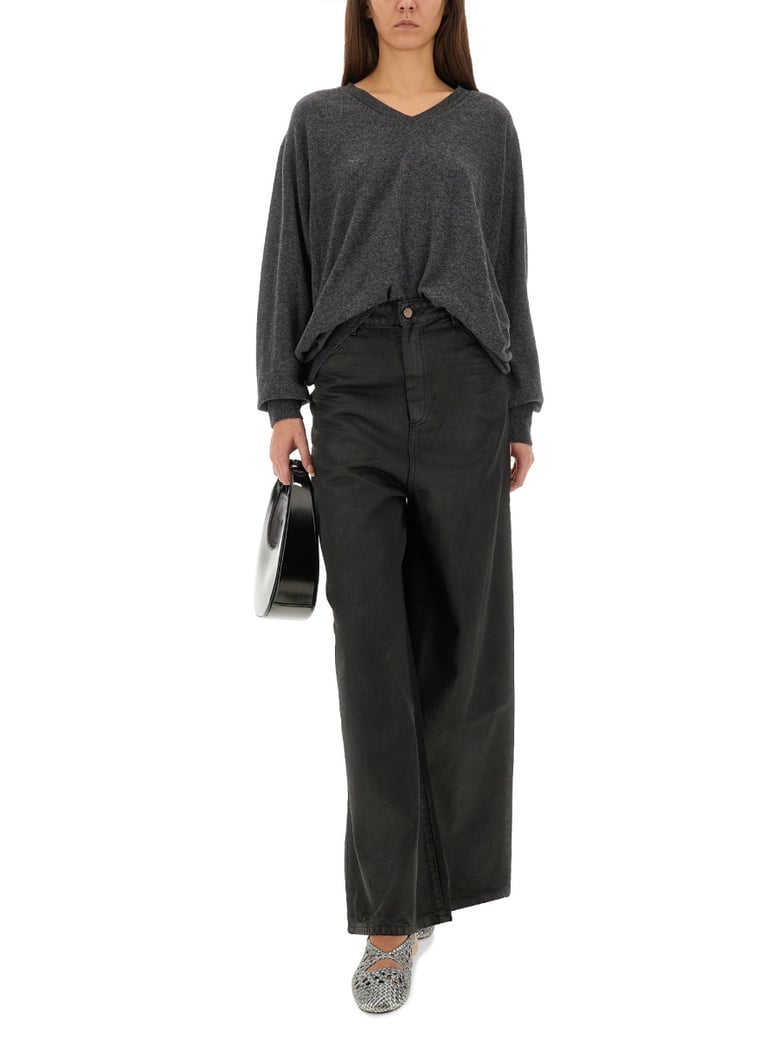 super flare denim pants by Selfnex
