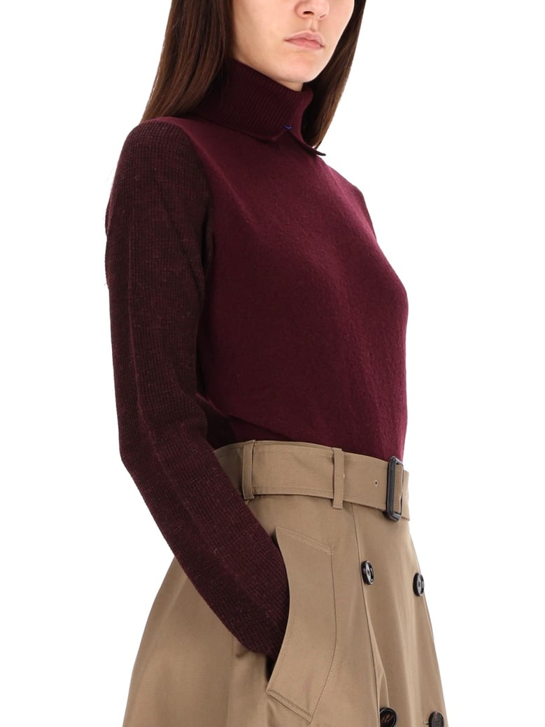wool blend pullover by Selfnex