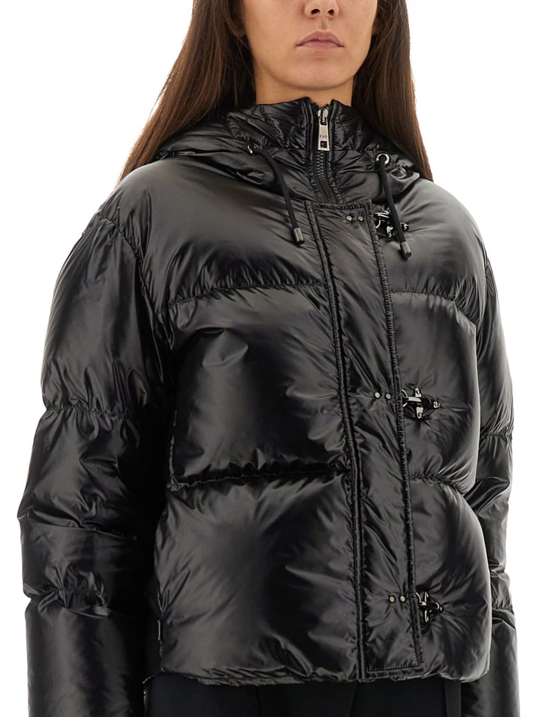 down jacket with hood by Selfnex