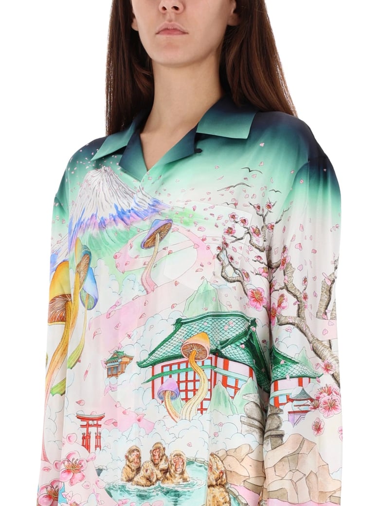 flower print shirt by Selfnex