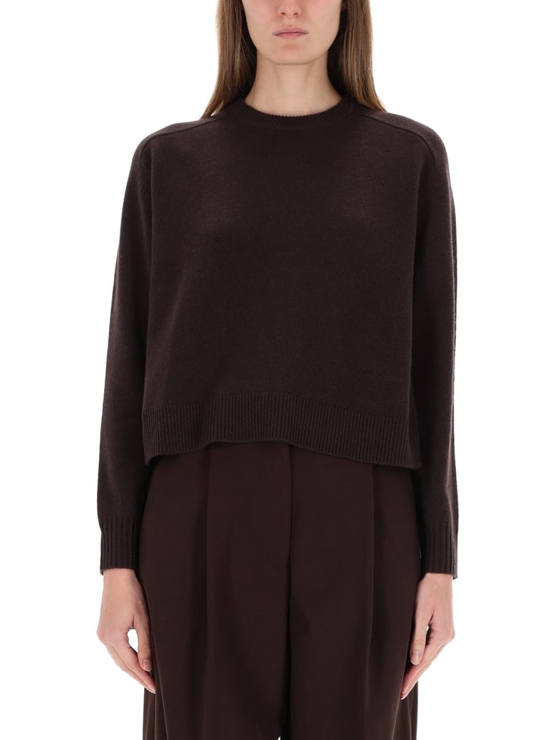 cashmere sweater in brown by Selfnex
