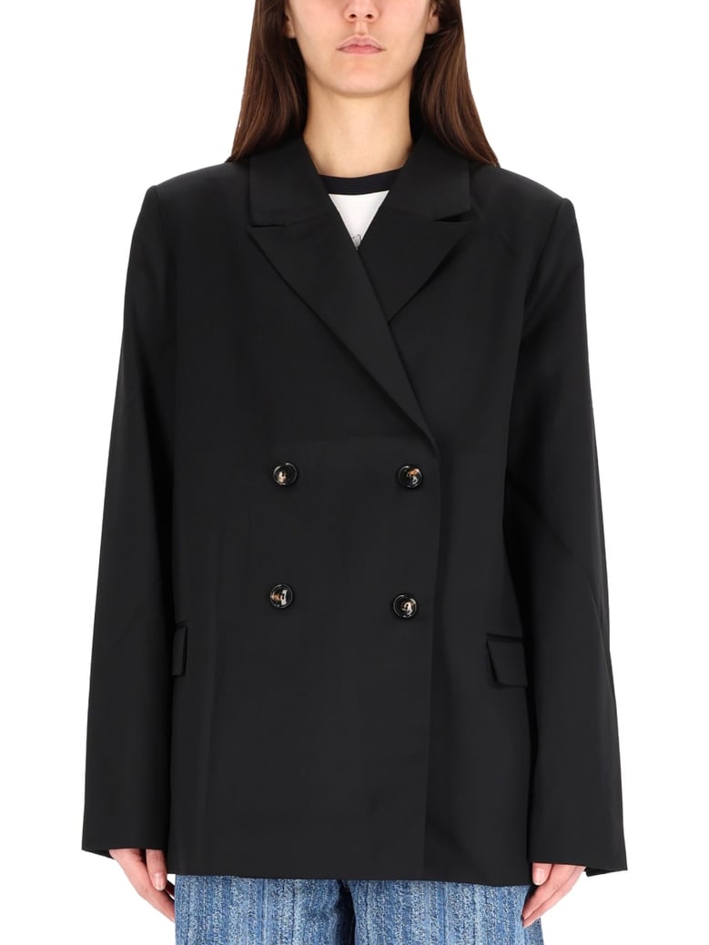 double-breasted wool jacket by Selfnex