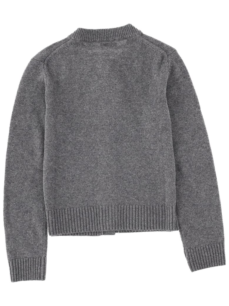 cardigan with logo in grey by Selfnex