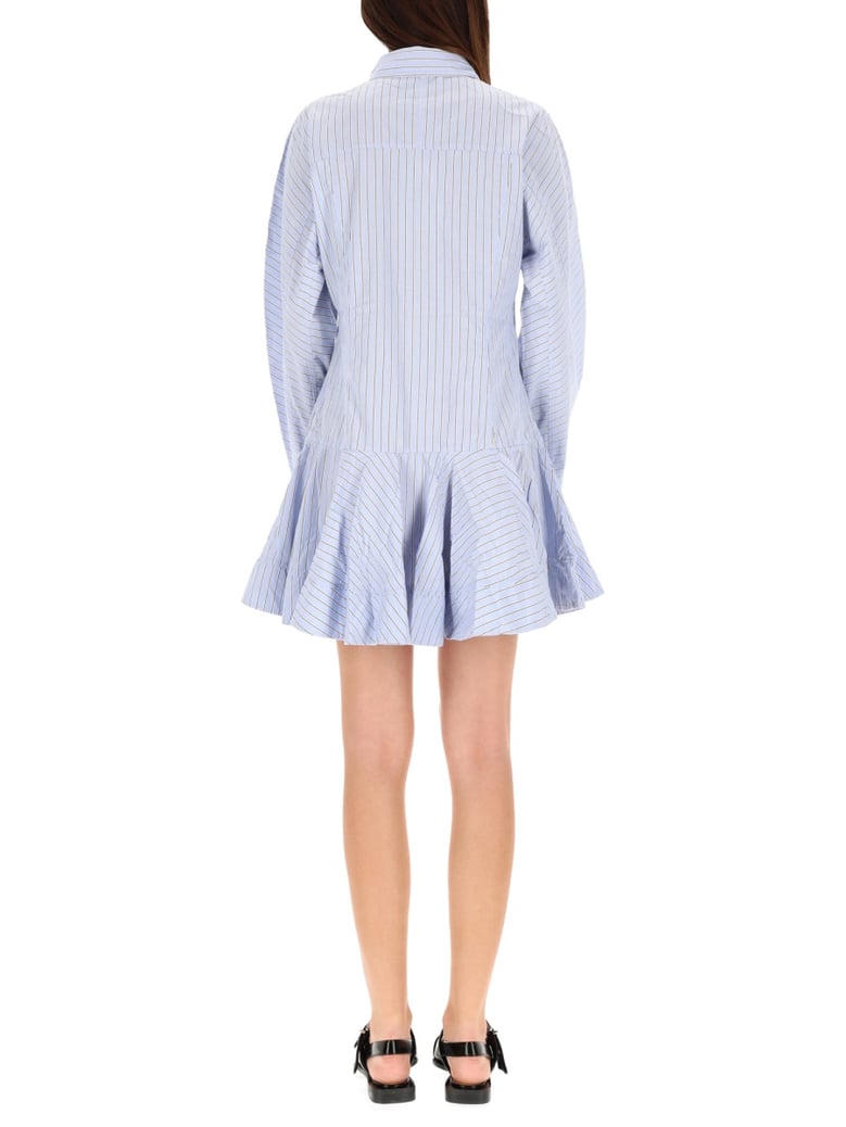 striped chemisier dress by Selfnex