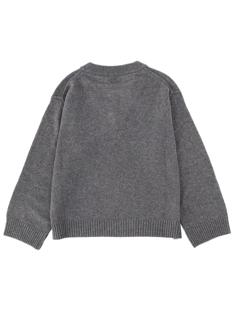 logo sweater in grey by Selfnex