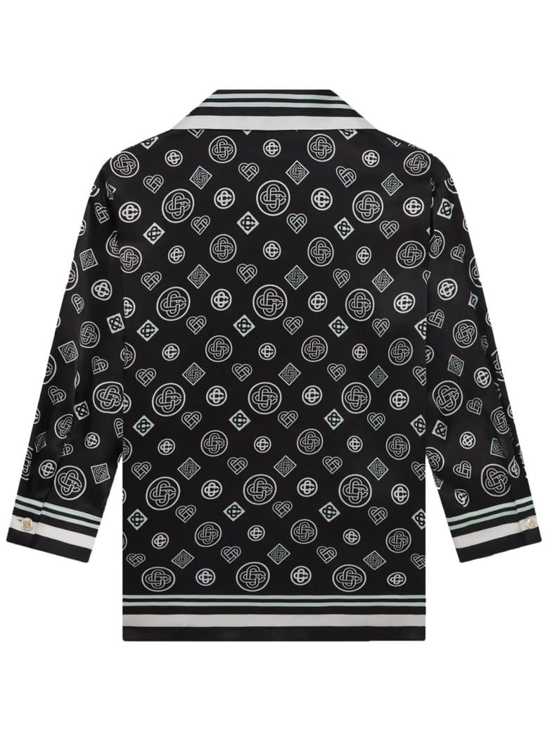 monogram pajama shirt by Selfnex
