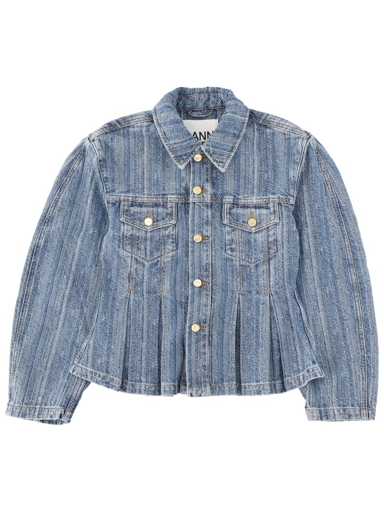 denim jacket in blue by Selfnex
