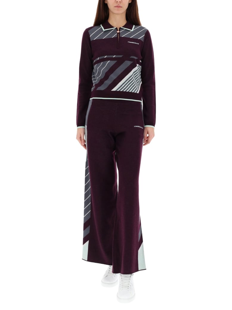 diagonal tennis pants by Selfnex
