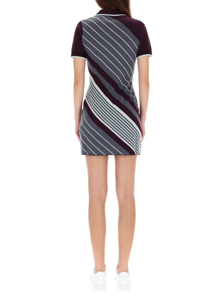 diagonal tennis polo dress by Selfnex