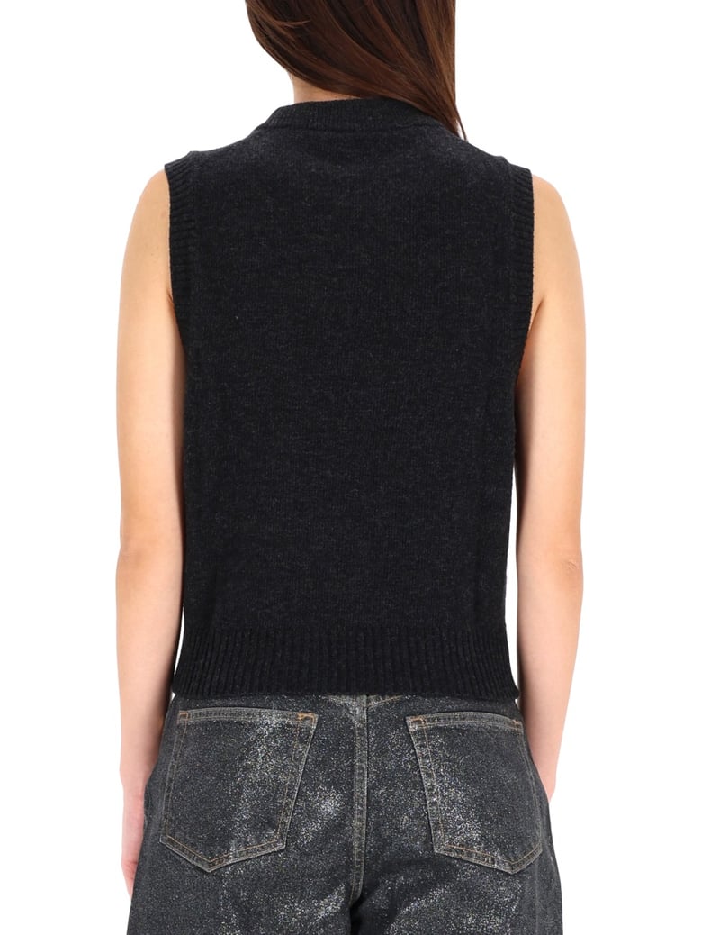 charcoal vest by Selfnex