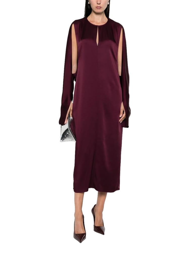 midi dress with cut-out detail by Selfnex